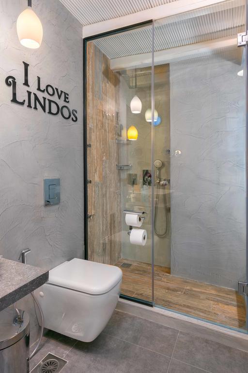 Lindos Shore Summer House With Jacuzzi And Sea View !!! Экстерьер фото