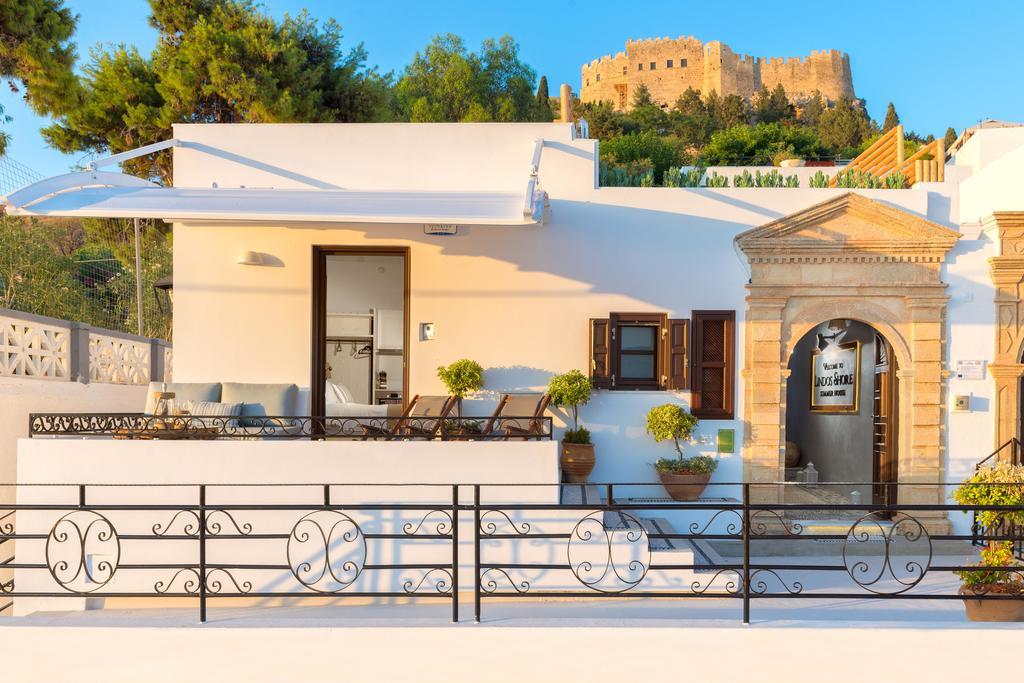 Lindos Shore Summer House With Jacuzzi And Sea View !!! Экстерьер фото