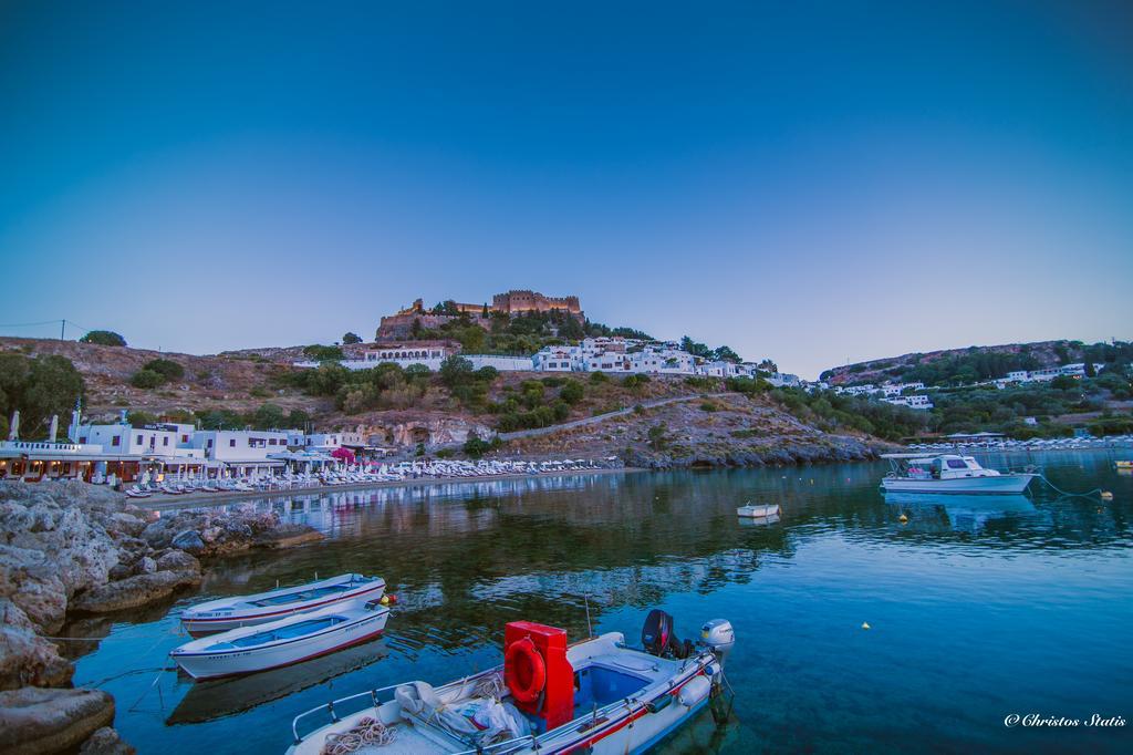 Lindos Shore Summer House With Jacuzzi And Sea View !!! Экстерьер фото